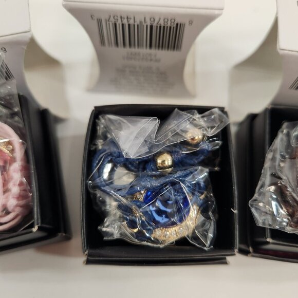 Avon Energy String Bracelet Bundle Light Pink / Blue / Smoky Topaz NEW - Picture 3 of 6